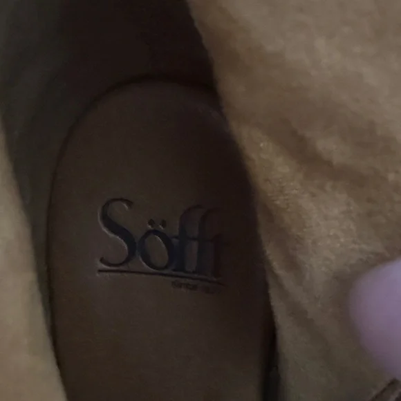 Sofft Brown Heeled Boots Size 8 - Picture 2 of 10